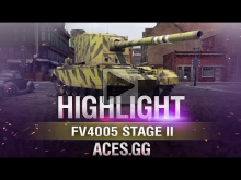 Чистые ваншоты. FV4005 Stage II в World of Tanks!