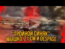 "ТРИ СИНЯКА" — МЫШКО, 21см и DESPASE | World of Tanks