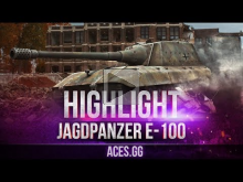 Годзилла. Jagdpz.E— 100 в World of Tanks!